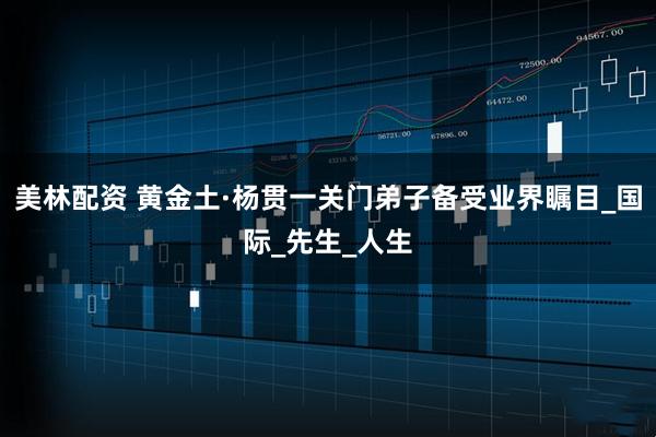 美林配资 黄金土·杨贯一关门弟子备受业界瞩目_国际_先生_人生